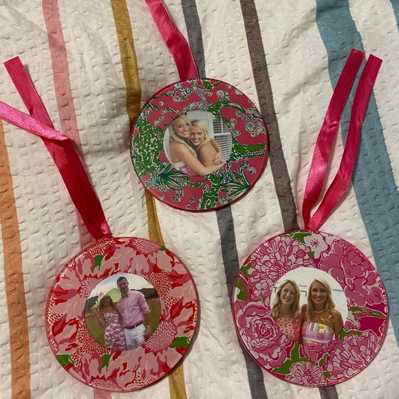 Lilly Pulitzer Picture Frame Ornaments